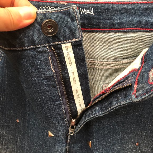 Peace Love World women studded jeans, flare, 14 - Picture 10 of 15